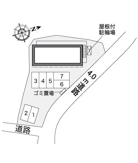 ★手数料０円★広島市佐伯区三宅５丁目　月極駐車場（LP）